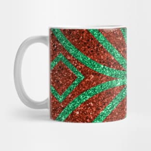 green elegant sparkly glitter design vintage mask elegant sparkles case design Mug